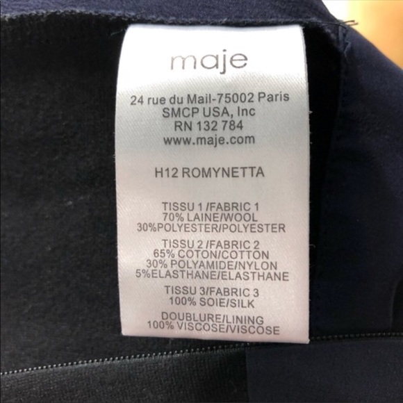 Maje Fit and Flare Dress Colorblock - Picture 4 of 5